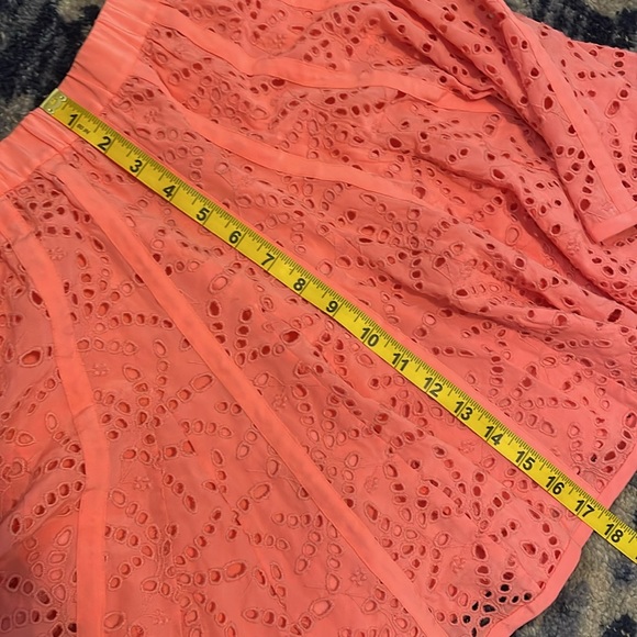 Silk Eyelet Mini Skirt - Picture 7 of 7